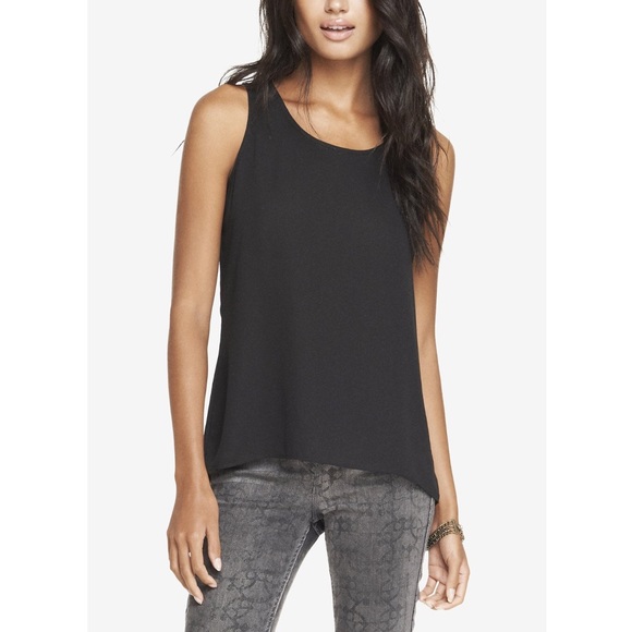 EUC Express Split Back Sheer Tank - Picture 2 of 6